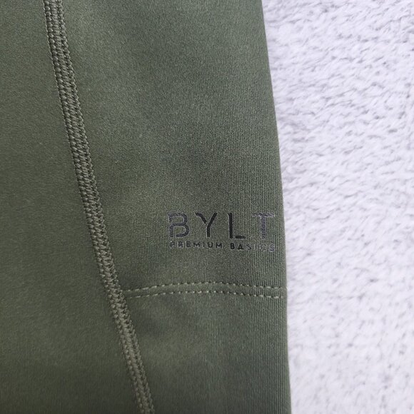 BYLT Leggings Womens Medium Green Essential Legging Mid Rise Side Pockets SPRNT - Picture 10 of 13